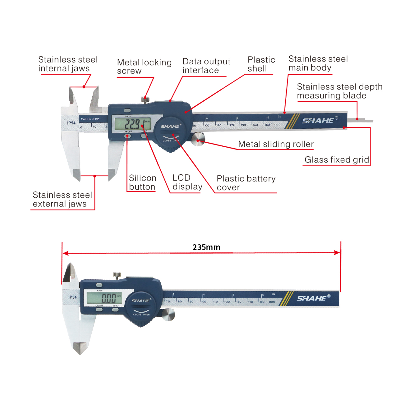 Hardened Stainless Steel 100/1 - Digital Caliper 150Mm Stainless Steel review and price